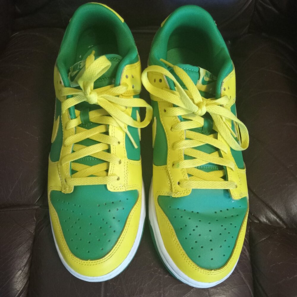 Nike Green and Yellow Men's Shoes